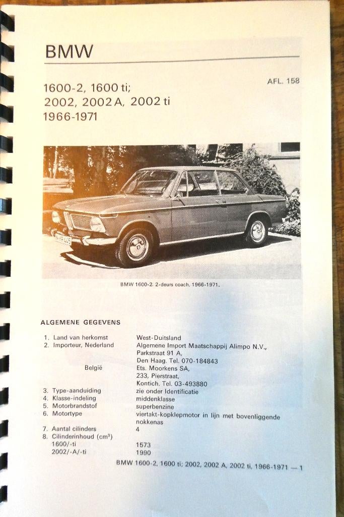 BMW 1600 - 2002 1966 - 1971 autotechnisch handboek., Verzenden