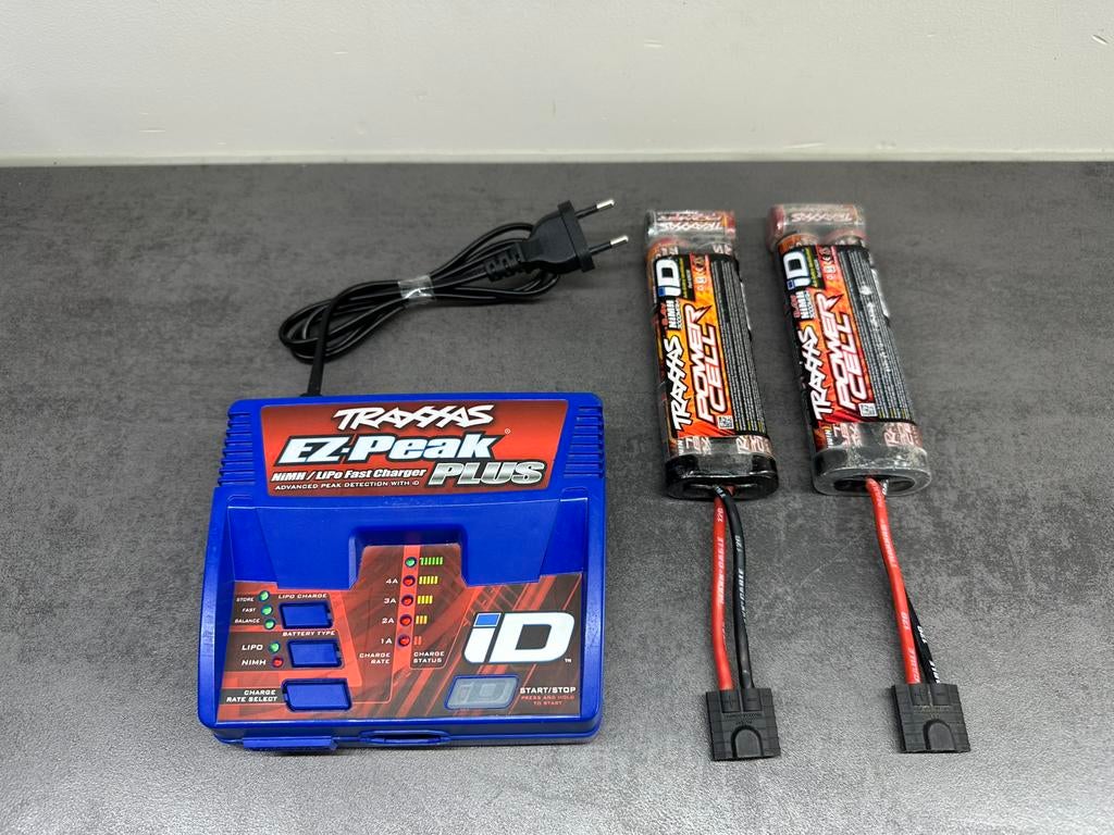 Traxxas iD Ez-Peak Plus NiMH / Lipo fast lader en 2x accu, Ophalen, Gebruikt
