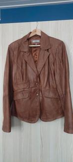 Leren jasje van Anna maat 40 cognac kleur, Ophalen of Verzenden, Zo goed als nieuw, Maat 38/40 (M), Bruin