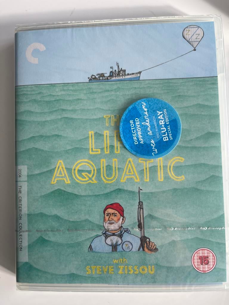 The Life Aquatic with Steve Zissou Criterion Blu-ray, Cd's en Dvd's, Blu-ray, Ophalen of Verzenden, Nieuw in verpakking, Avontuur