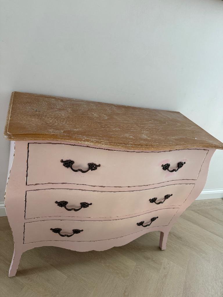 Roze commode voor kinderkamer, Ophalen, Gebruikt, 50 tot 70 cm, 100 cm of meer
