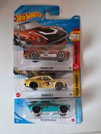 Hot Wheels Datsun 240Z, Mazda RX-3, Toyota Celica set, Overige merken, 1:50 of kleiner, Auto, Nieuw