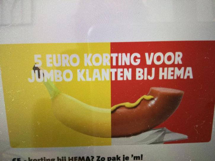 Hema voucher code € 5,- korting, Tickets en Kaartjes, Kortingen en Cadeaubonnen, Eén persoon, Kortingsbon