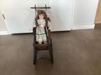 Mooi antieke/brocante/vintage slee met pop, Ophalen
