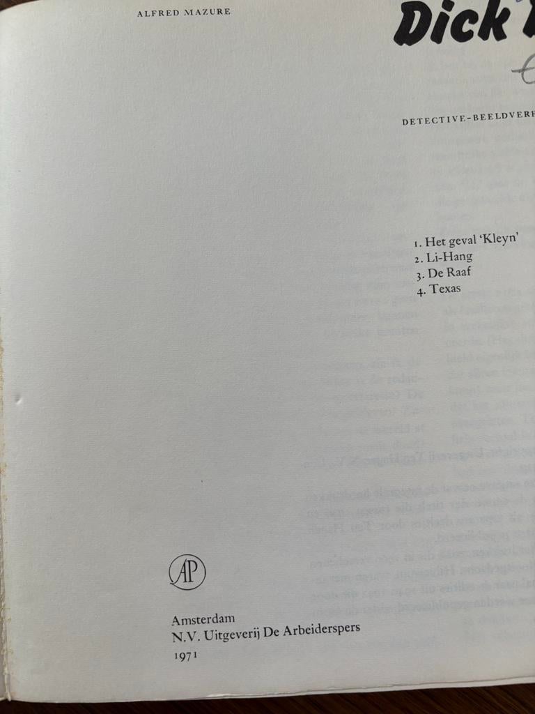 Stripboek Dick Bos 1-4, Boeken, Stripboeken, Eén stripboek, Ophalen of Verzenden, Gelezen