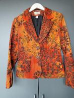 Ribfluweel jasje in zwart/oranje mt 36, Ophalen of Verzenden, Jasje, Maat 36 (S), Gedragen