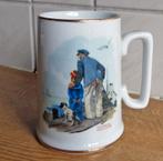 Norman Rockwell beker Looking Out to Sea grote mok porselein, Ophalen of Verzenden, Gebruikt, Porselein, Kop en/of schotel
