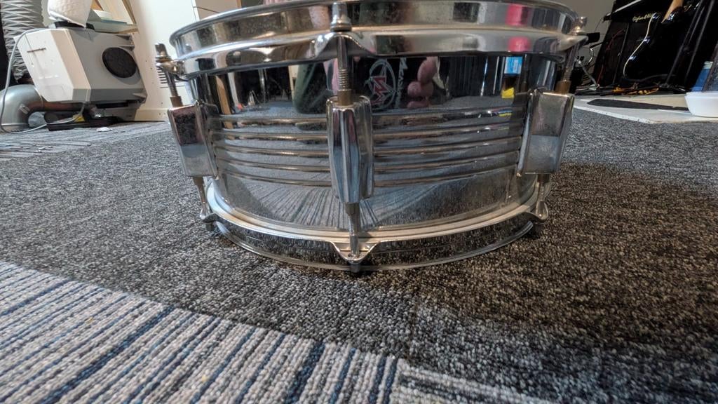 Vintage Snare Drum - Chroom, Ophalen of Verzenden, Gebruikt, Overige merken