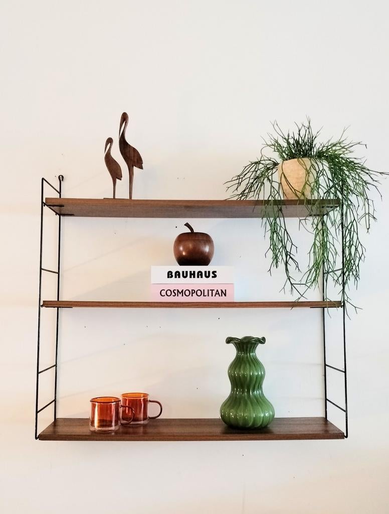 Vintage wandrekje, boekenrekje Nisse String stijl, Ophalen, Gebruikt