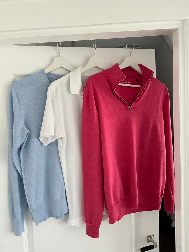 Joe Merino en Mc Gregor trui en Lacoste Polo mt small ZGAN, Kleding | Heren, Truien en Vesten, Ophalen, Zo goed als nieuw, Maat 46 (S) of kleiner