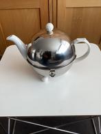 Vintage - Porseleinen theepot met rvs isolerende mantel, Antiek en Kunst, Antiek | Porselein, Ophalen of Verzenden