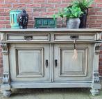 Groot antiek brocante dressoir buffetkast vintage grijs boho, Huis en Inrichting, Ophalen, Zo goed als nieuw, Brocante ibiza boho
