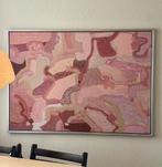 Groot abtract schilderij 140x100 - handgeschilderd, Antiek en Kunst, Ophalen of Verzenden