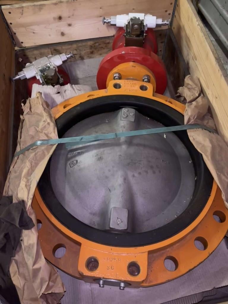 EVMS Butterfly Valve - DN 500 PN 25 with Actuator, EVMS, Nieuw, Ophalen of Verzenden, 350 bar
