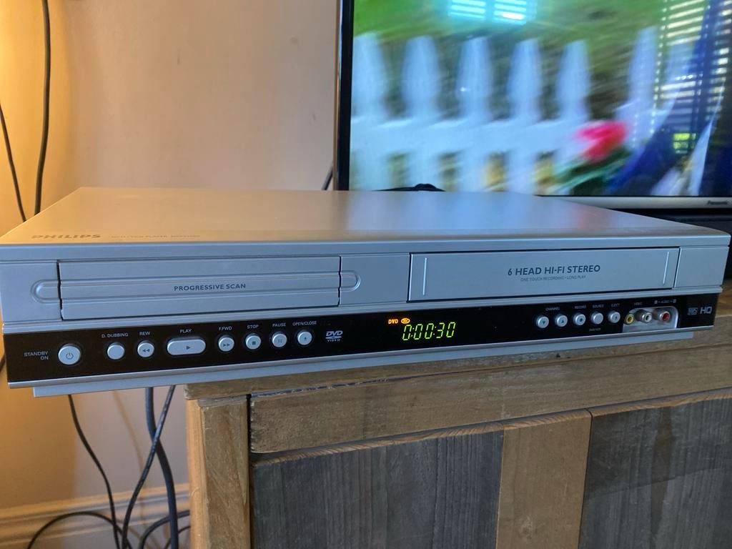 Philips DVP3350V/19 DVD / VCR Speler - Werkt Perfect!, Overige typen, Philips.sustainability@philips.com, Ophalen of Verzenden