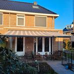 Knikarmscherm Barcelona 550 x 300 cm met Somfy handzender, Tuin en Terras, Ophalen, Gebruikt, 450 cm of meer, Elektrisch