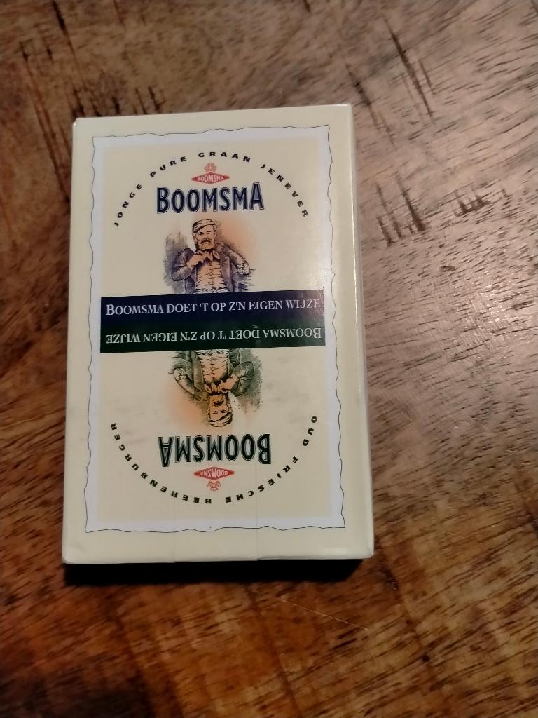 Boomsma jonge graan jenever kaartspel kaart spel kaarten, Ophalen of Verzenden, Zo goed als nieuw, Overige typen