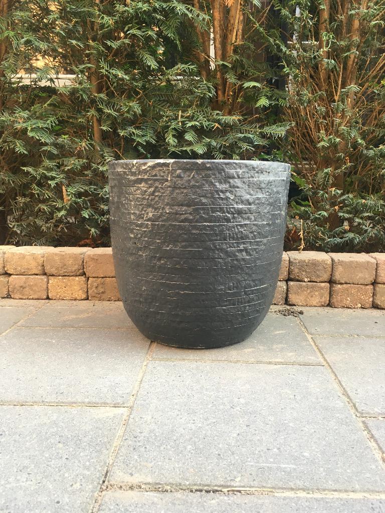 IKEA, (buiten)plantenpot, degelijk, lichtgewicht, antraciet, Tuin en Terras, Bloembakken en Plantenbakken, Zo goed als nieuw, Kunststof