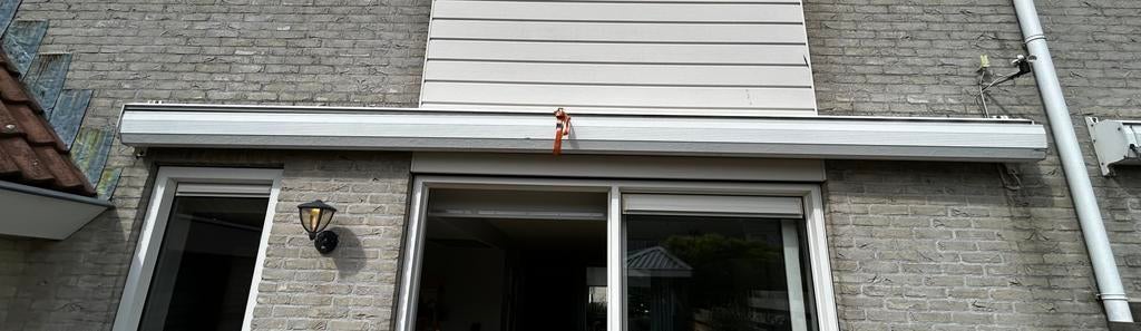 Lees goed!! Somfy zonnenscherm 5m x 3m, Ophalen, Gebruikt, Overige typen