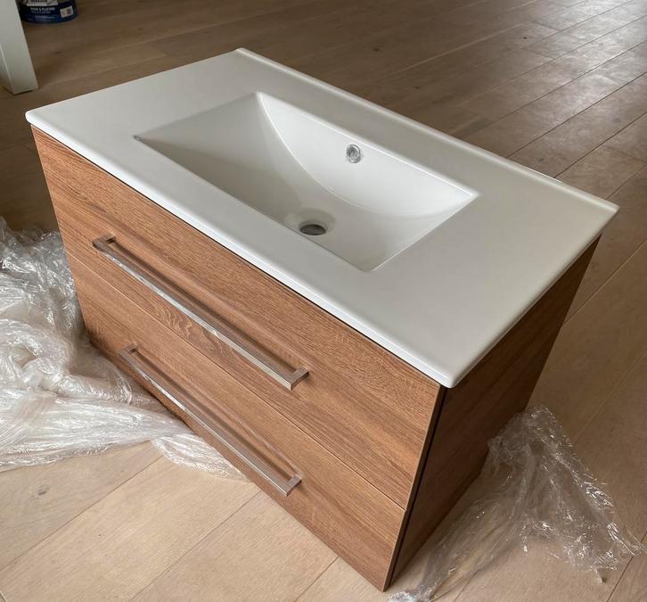 Showmodel badkamermeubel, Huis en Inrichting, Badkamer | Badkamermeubels, Zo goed als nieuw, Wastafelkast, Minder dan 100 cm, 50 tot 100 cm