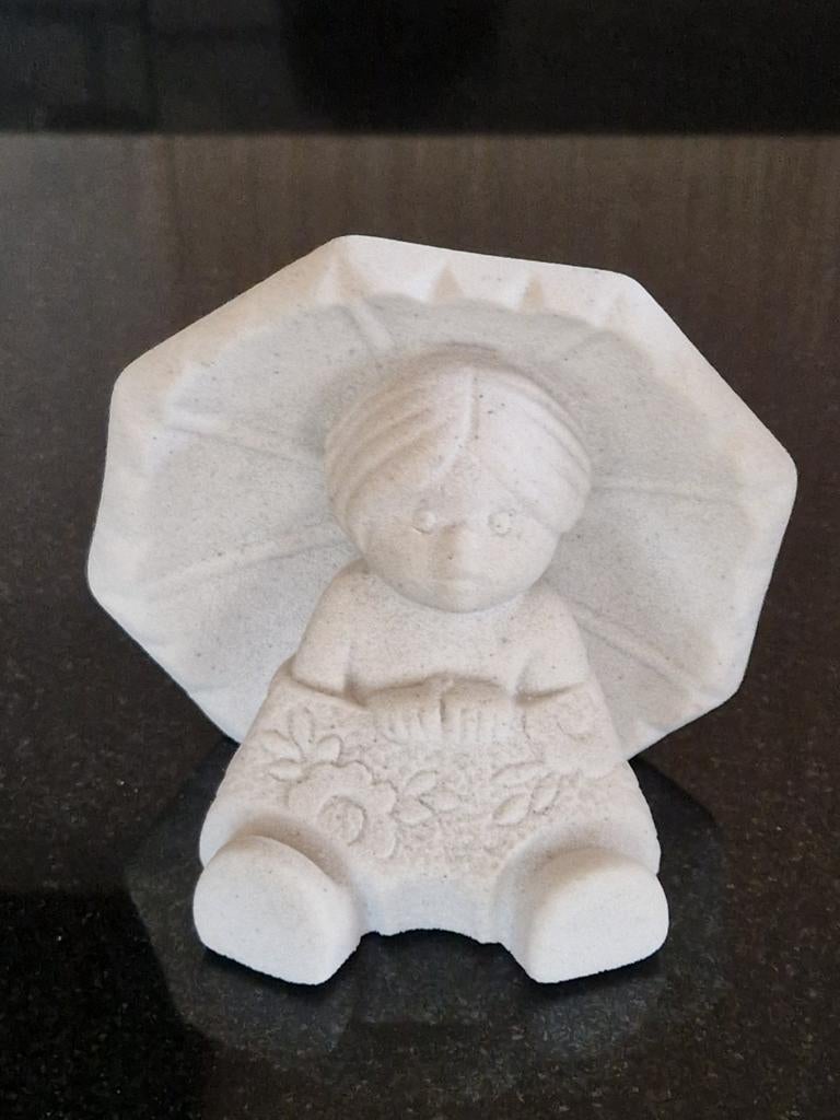 Vintage Beeldje Marbell Stone Art Belgium., Ophalen of Verzenden, Zo goed als nieuw, Mens