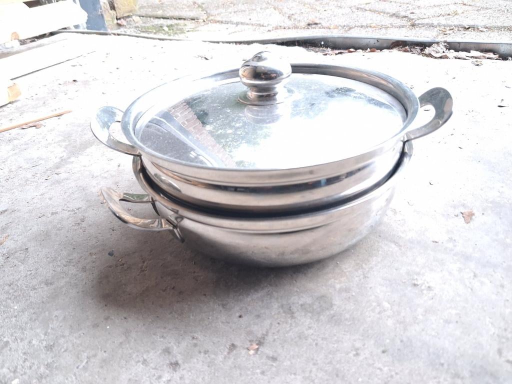 Roestvrijstalen pannetjes, Huis en Inrichting, Ophalen, Gebruikt, Rvs, Kookpan of Snelkookpan
