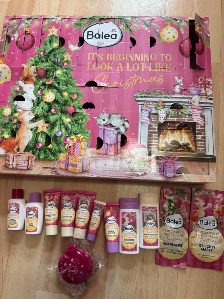 Balea adventskalender met 12 mini’s, Ophalen, Zo goed als nieuw, Gehele gezicht