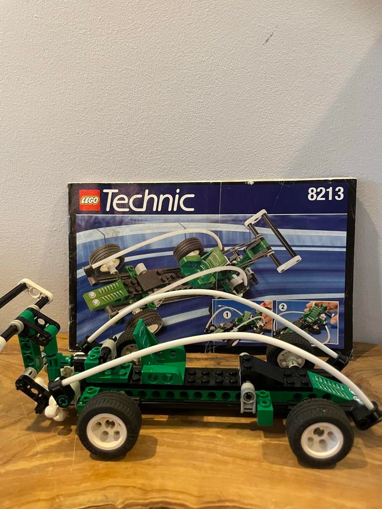 Lego Technic 8213: Retro auto met vergaan elastiekje, Gebruikt, Lego, Ophalen of Verzenden, Technic