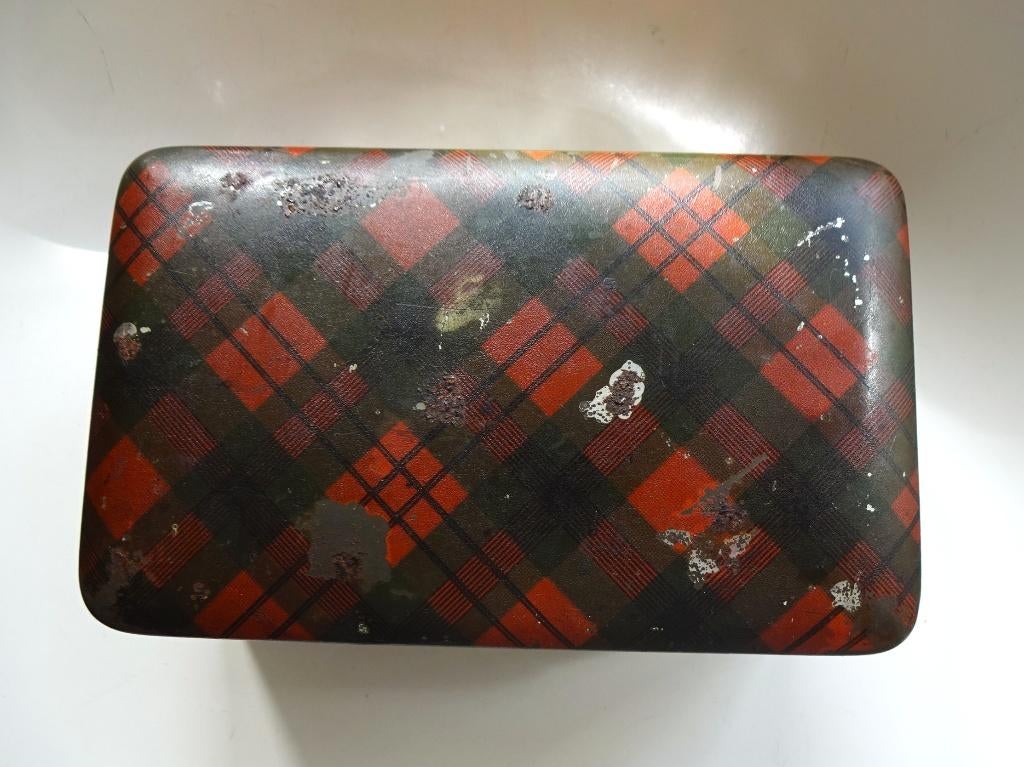 Antiek Tartanware blik: Schotse ruit, Ophalen of Verzenden, Gebruikt, Overige, Overige merken