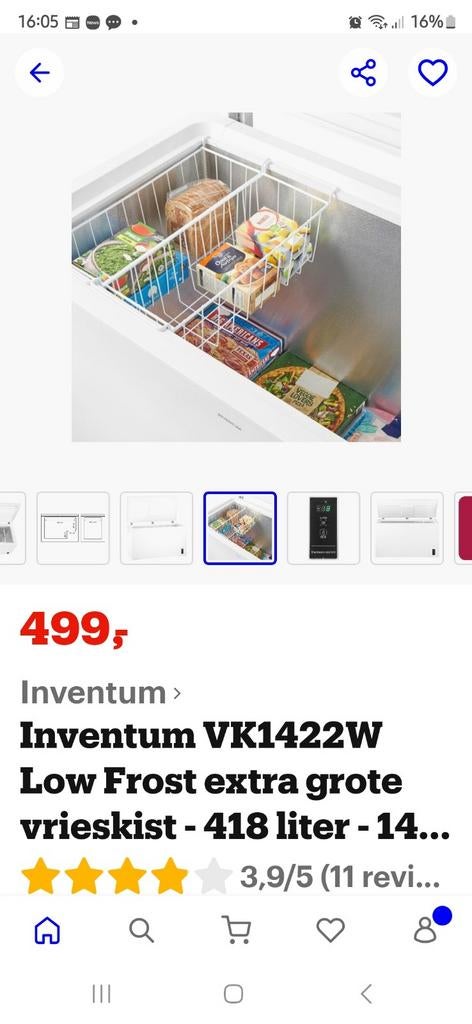 Diepvries 3 stuks  4 maanden oud 300 € ps, Witgoed en Apparatuur, Vriezers en Diepvrieskisten, Ophalen of Verzenden, Zo goed als nieuw