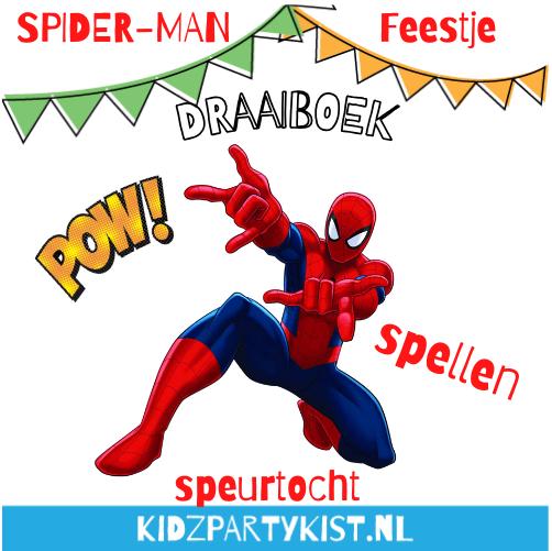 Spiderman kinderfeestje draaiboek, speurtocht en spelletjes, Ophalen, Nieuw