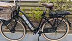 28 inch matzwarte ELECTRISCHE FIETS Puch Damesfiets 3V, Terugtraprem, Versnellingen, 56 cm of meer, Zo goed als nieuw