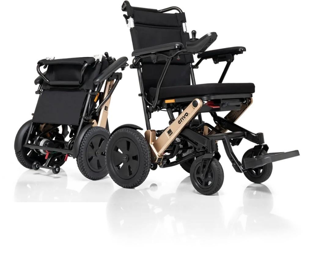 opvouwbare elektiche rolstoel, Diversen, Rolstoelen, Ophalen, Inklapbaar, Zo goed als nieuw, Elektrische rolstoel