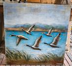 VLIEGENDE EENDEN / 3D / METAAL / SCHILDERIJ / OPRUIMING, Nieuw, Info@huisentuindecoratiemarie.nl, Huis en tuin decoratie marie