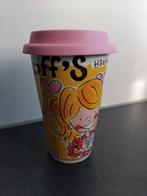 Leuke koffiebeker to-go met vrolijke illustraties, Ophalen of Verzenden, Zo goed als nieuw