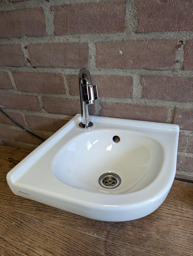 Sphinx wastafel met kraan - Zo goed als nieuw, Doe-het-zelf en Verbouw, Sanitair, Ophalen of Verzenden, Zo goed als nieuw, Chroom