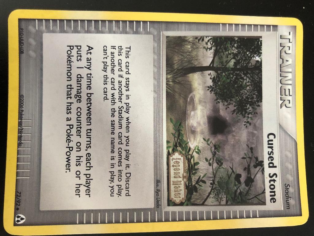 Pokemon kaart cursief stone legend maker, Ophalen of Verzenden, Gebruikt