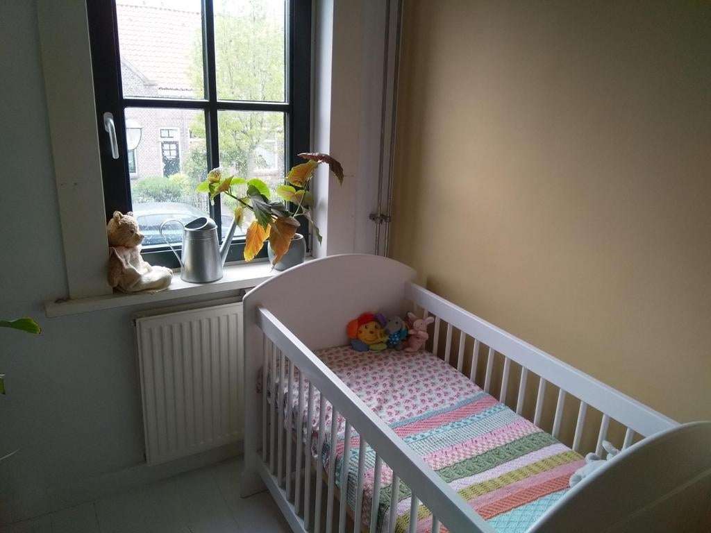 Ledikant baby dreumes verstelbaar wit, Ophalen, Gebruikt, Jongetje of Meisje