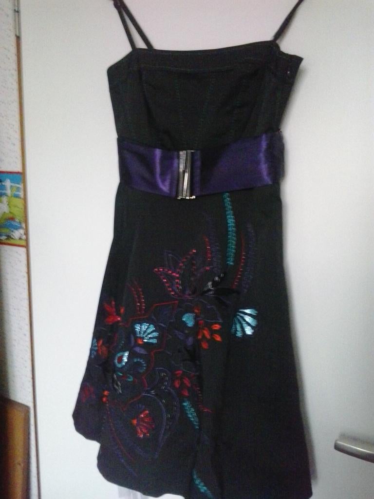 Vintage party dress, Zwart, Cocktailjurk, Ophalen of Verzenden, Zo goed als nieuw
