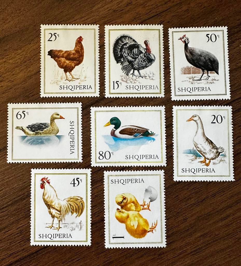 Albanie 1967 pluimvee vogels ongebruikt, Ophalen of Verzenden, Overige landen