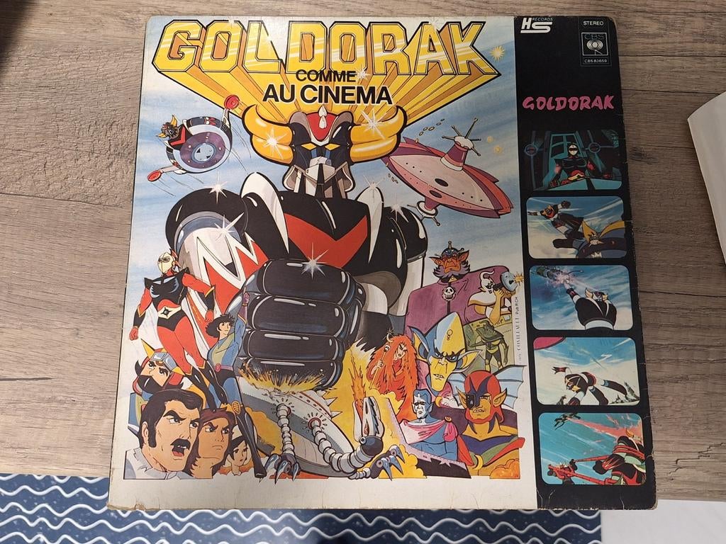 Vintage vinyl lp album Goldorak tekenfilm Japan uit 1979, Ophalen of Verzenden, Gebruikt, 12 inch