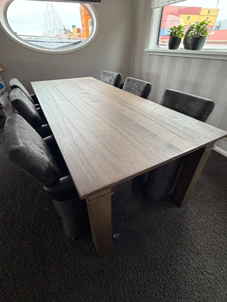 Eetkamertafel, Ophalen, Gebruikt, 200 cm of meer, 50 tot 100 cm