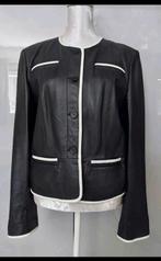 ZWART /WIT ECHT LEREN JASJE VAN ARMA MAAT 44, Zwart, Maat 42/44 (L), Ophalen of Verzenden, Zo goed als nieuw