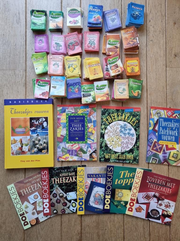 diverse hobbyboeken kaarten maken van theezakjes, Ophalen of Verzenden, Gebruikt, Overige thema's, Overige typen