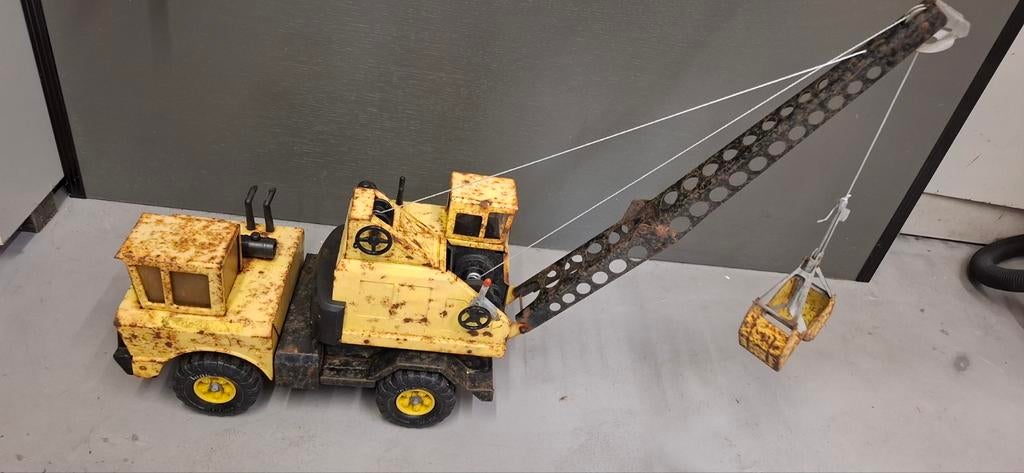 Tonka 1970's Mighty Mobile Crane MR970 vintage kraan, Ophalen of Verzenden