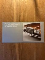 Mercedes-Benz programma brochure 5/78 oa W123 W116 R107, Ophalen of Verzenden, Zo goed als nieuw, Mercedes