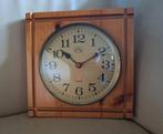Seventies wandklok. Hout/messing, merk F.P.A. Iprst., Ophalen of Verzenden
