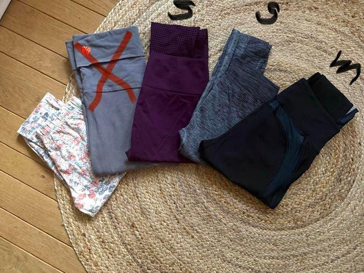 Pakket sport / yoga leggings  zgan !, Legging, Ophalen of Verzenden, Zo goed als nieuw, Overige kleuren