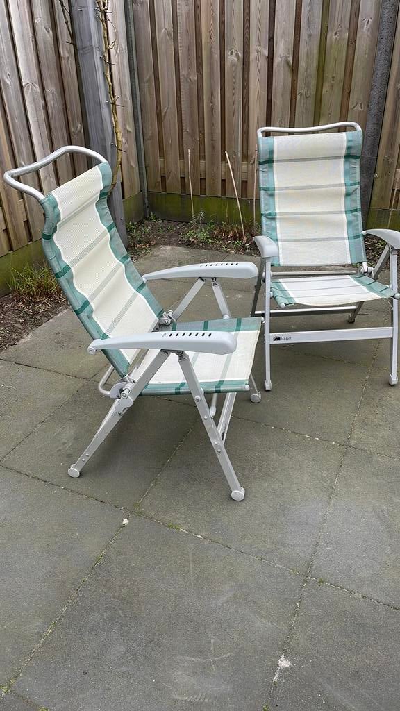 2 campingstoelen (merk Dukdalf), Ophalen of Verzenden, Gebruikt, Campingstoel