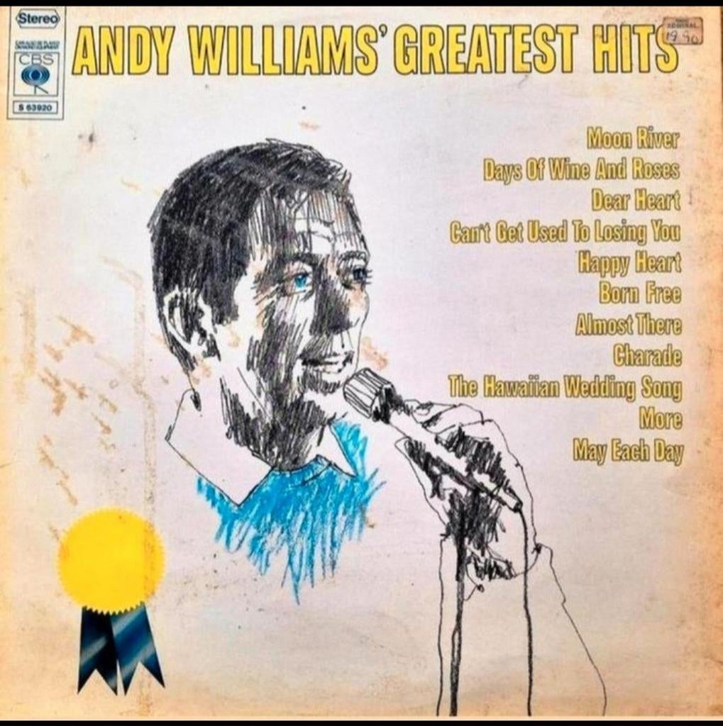 LP  ANDY WILLIAMS - Greatest Hits, Cd's en Dvd's, Vinyl | Pop, Ophalen of Verzenden, Gebruikt, 12 inch